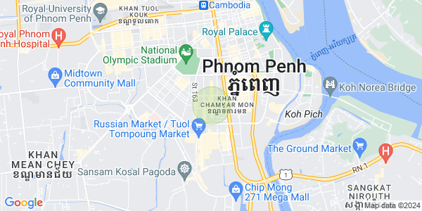万景岗3分区（BKK3), 波哥堪, 金边地图