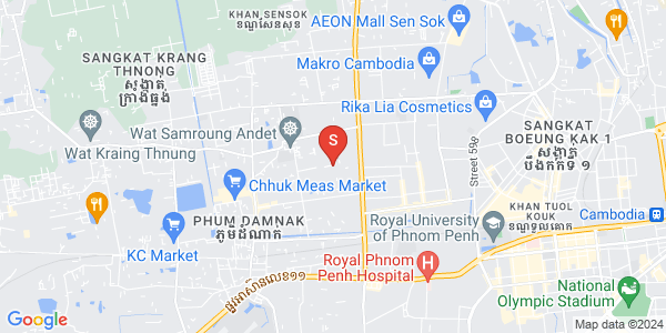 Map of Phnom Penh Thmey, Sen Sok, Phnom Penh