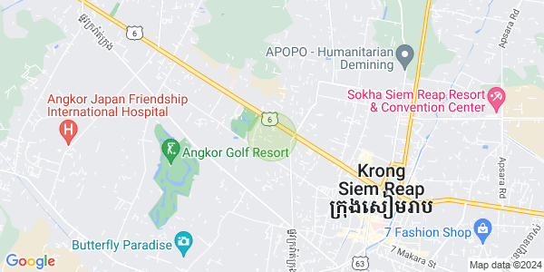 Map of Svay Dankum, Siem Reap