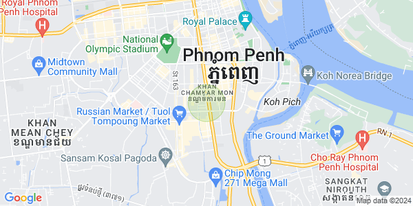 Mapa: BKK 1, Boeng Keng Kang, Phnom Penh