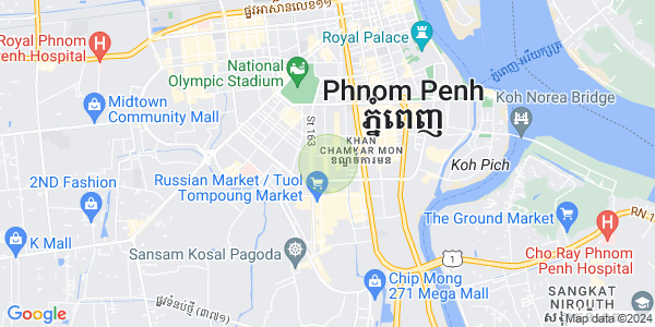 万景岗3分区（BKK3), 波哥堪, 金边地图