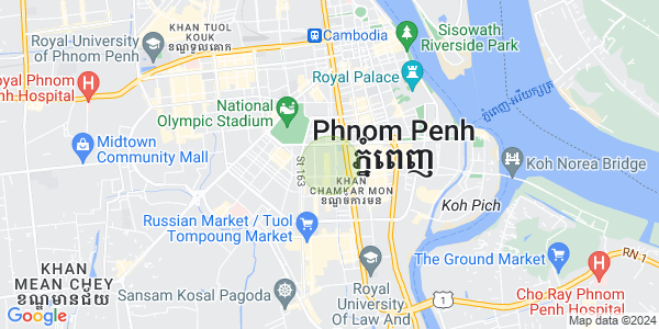 Mapa: BKK 2, Boeng Keng Kang, Phnom Penh