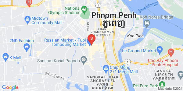 Map of Toul Tum Poung 1, Chamkarmon, Phnom Penh