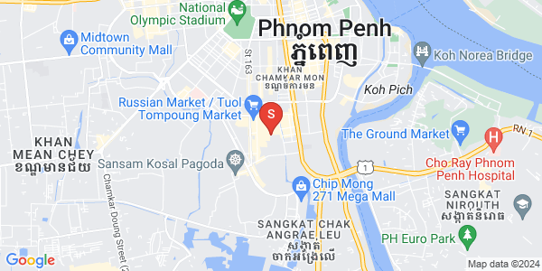 Map of Toul Tum Poung 1, Chamkarmon, Phnom Penh