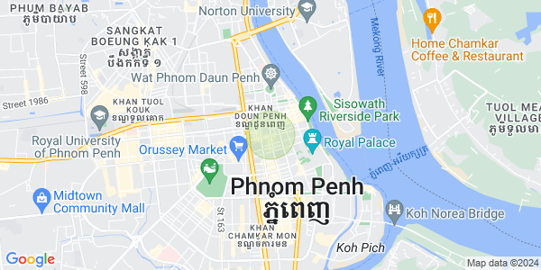 Mapa: Chakto Mukh, Daun Penh, Phnom Penh