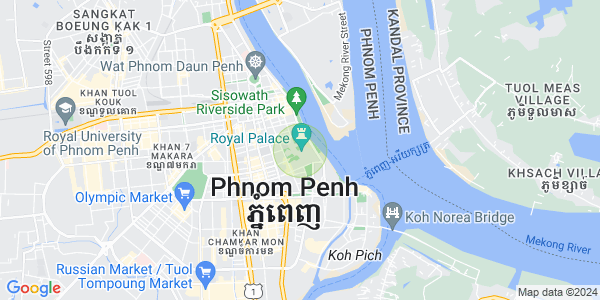 Chey Chumneah分区, 隆边区, 金边地图