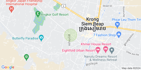 Map of Svay Dankum, Siem Reap