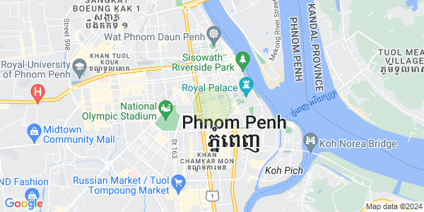 Карта Боенг Реанг, Доун Пень, Пномпень