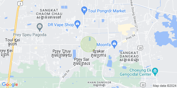 Mapa: Preaek Kampues, Dangkao, Phnom Penh