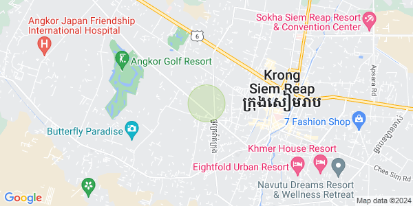 Map of Svay Dankum, Siem Reap
