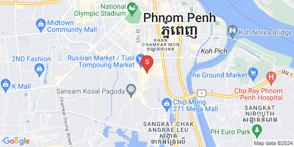 Map of Toul Tum Poung 1, Chamkarmon, Phnom Penh