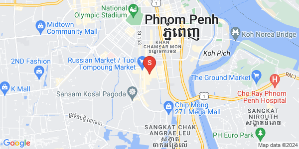 Map of Toul Tum Poung 1, Chamkarmon, Phnom Penh