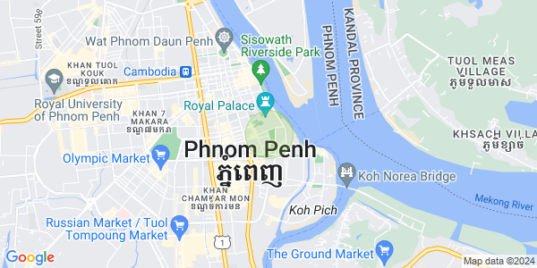 Mapa: Chakto Mukh, Daun Penh, Phnom Penh
