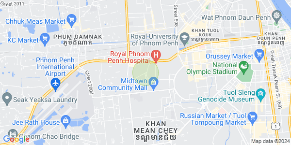 Map of Ou Baek K'am, Sen Sok, Phnom Penh