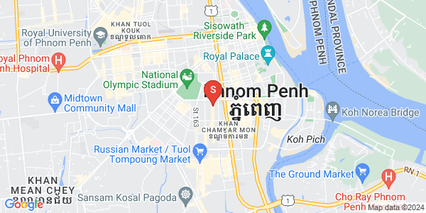 Mapa: BKK 2, Boeng Keng Kang, Phnom Penh