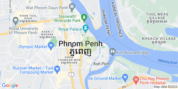 四臂湾分区, 隆边区, 金边地图