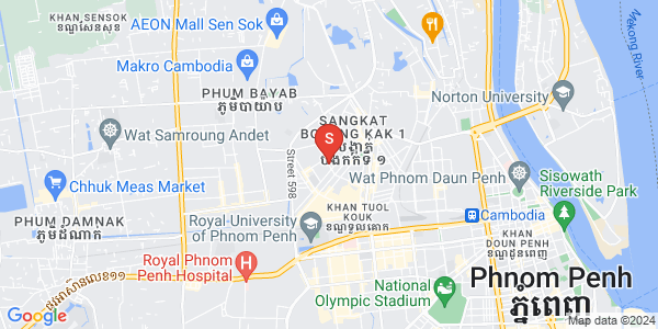 Map of Boeung Kak 2, Toul Kork, Phnom Penh
