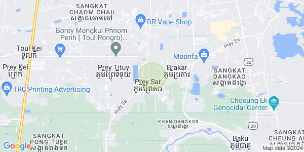 Prey Sa镇, 丹考, 金边地图