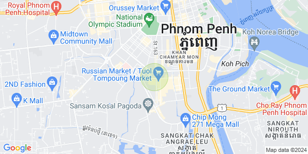 Mapa: Toul Tum Poung 2, Chamkarmon, Phnom Penh