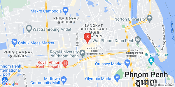 Map of Boeung Kak 2, Toul Kork, Phnom Penh