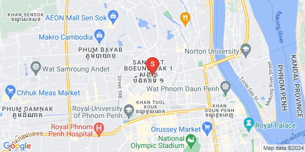 万谷湖1分区, 堆谷区, 金边地图