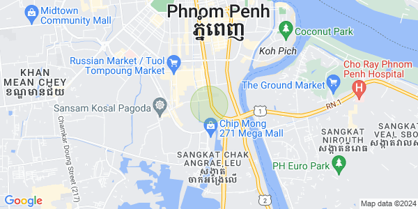 Carte de Boeung Trabek, Chamkarmon, Phnom Penh