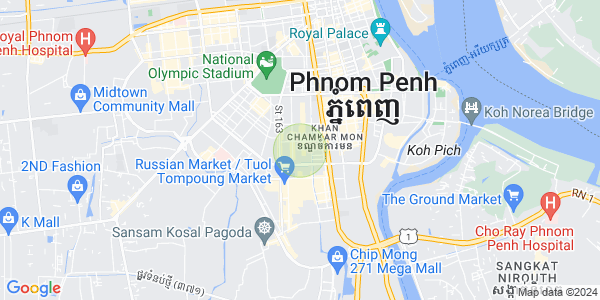 万景岗3分区（BKK3), 波哥堪, 金边地图