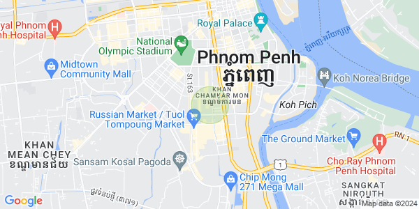 万景岗3分区（BKK3), 波哥堪, 金边地图