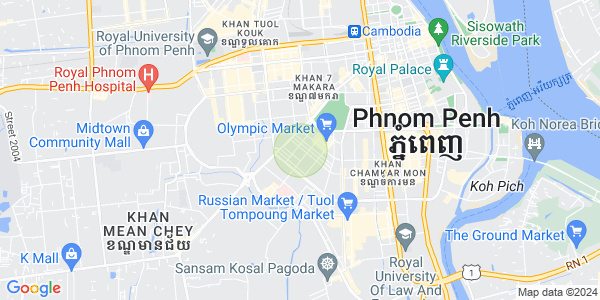 Map of Toul Svay Prey 1, Boeng Keng Kang, Phnom Penh
