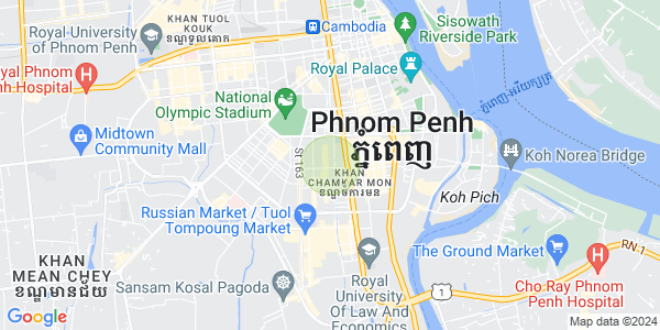 Map of BKK 2, Boeng Keng Kang, Phnom Penh