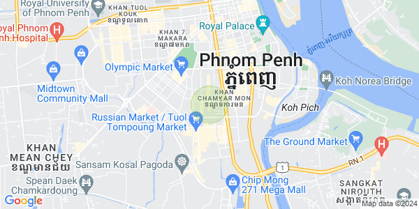 Carte de BKK 3, Boeng Keng Kang, Phnom Penh