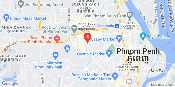 Mapa: Boeung Kak 2, Toul Kork, Phnom Penh