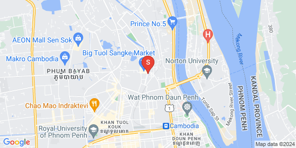 Map of Chrang Chamres I, Russey Keo, Phnom Penh