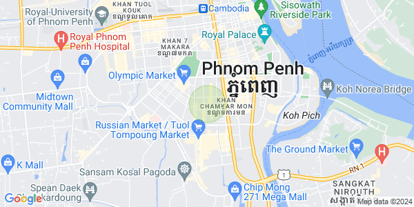 Map of BKK 3, Boeng Keng Kang, Phnom Penh