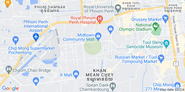Mapa: Ou Baek K'am, Sen Sok, Phnom Penh