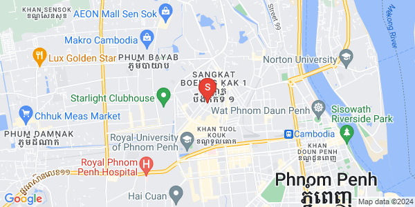 Map of Boeung Kak 2, Toul Kork, Phnom Penh