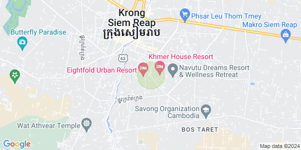 サラ・カムラウク, シェムリアップの地図