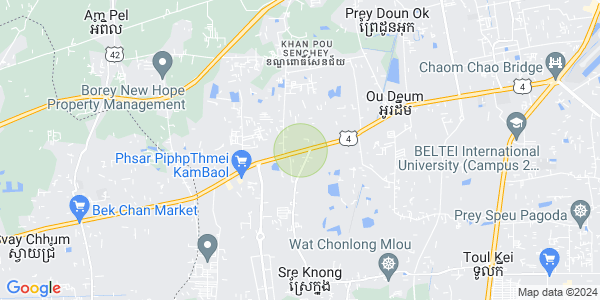 Map of Kamboul, Phnom Penh