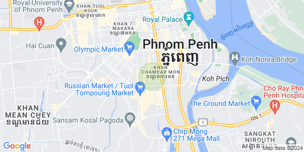 Mapa: BKK 3, Boeng Keng Kang, Phnom Penh