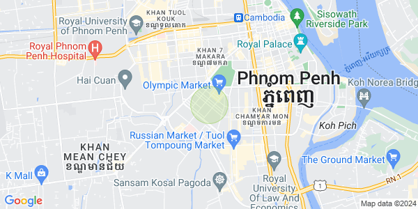 Toul Svay Prey 1镇, 波哥堪, 金边地图
