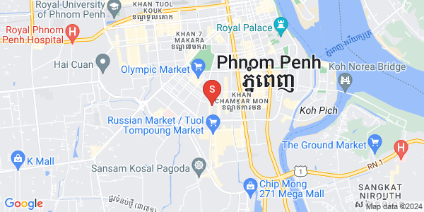 Mapa: BKK 1, Boeng Keng Kang, Phnom Penh