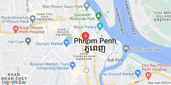 Mapa: Chakto Mukh, Daun Penh, Phnom Penh