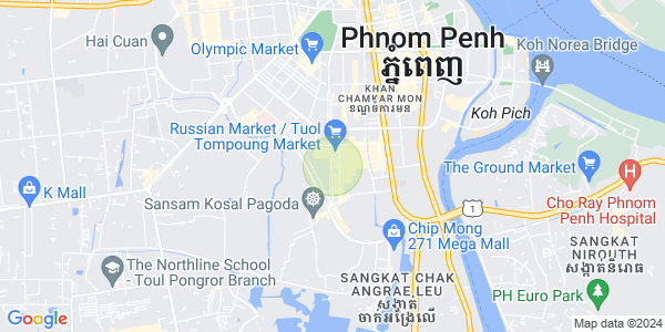 Mapa: Toul Tum Poung 2, Chamkarmon, Phnom Penh
