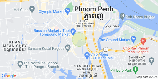 Mapa: Toul Tum Poung 2, Chamkarmon, Phnom Penh