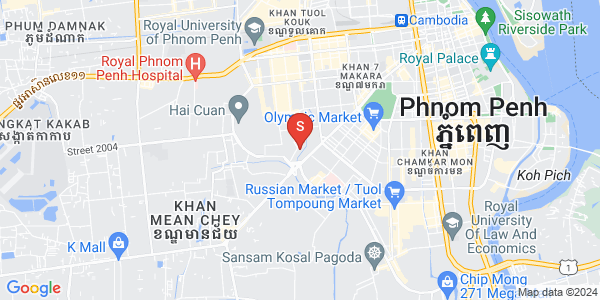 万沙朗分区, 堆谷区, 金边地图