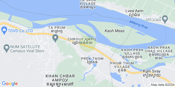 Mapa: Kbal Kaoh, Chbar Ampov, Phnom Penh