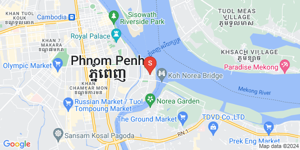 Mapa: Tonle Bassac, Chamkarmon, Phnom Penh