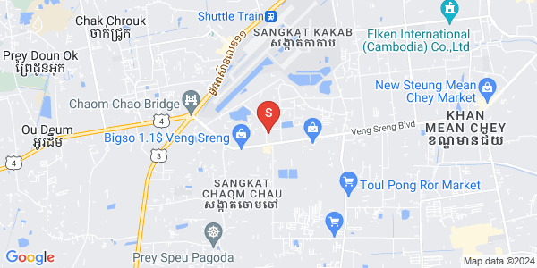 Carte de Chaom Chau 1, Por Sen Chey, Phnom Penh