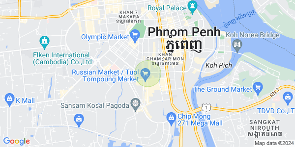 Mapa: Toul Tum Poung 1, Chamkarmon, Phnom Penh