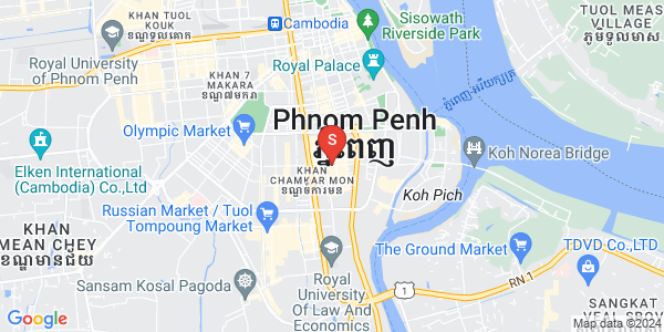 transom paem 322 Prean, BKK 1, ボンケンコン, プノンペンの地図